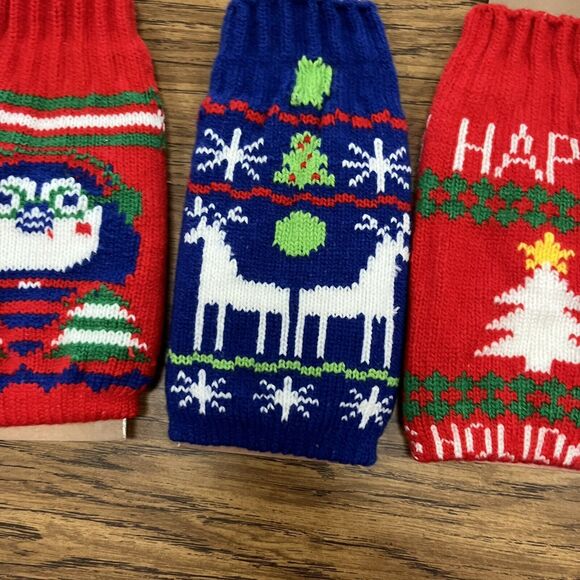 4 UNCLE BOB’S Ugly Beer Sweater Sleeve Cousy Koozie Christmas Sweater Card Game - Picture 4 of 6